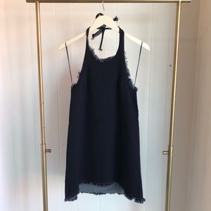 Dark Denim Halter Dress